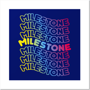 Milestone Rainbow Posters and Art